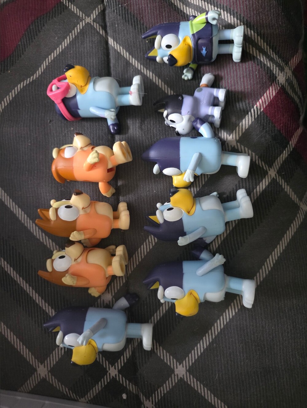 Bluey Figure Toy Lot Moose 2.5" X10 Bingo, Cousin Heeler